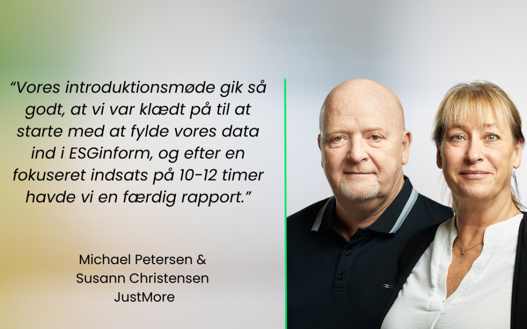 Første ESG-rapport til JustMore